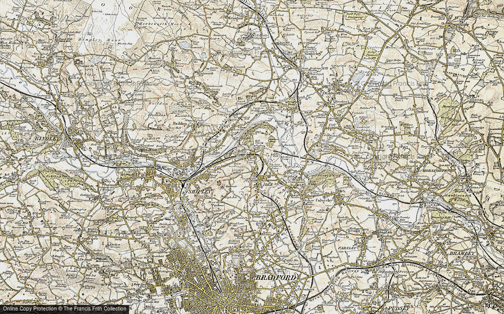 Old Map of Thackley End, 1903-1904 in 1903-1904