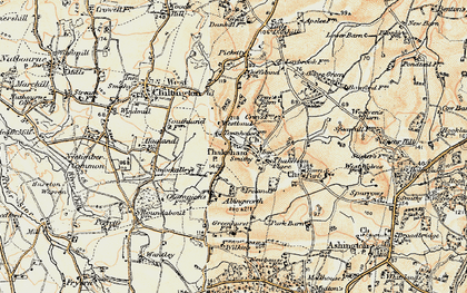 Old map of Thakeham in 1898