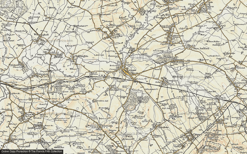 Old Map of Thame, 1897-1898 in 1897-1898