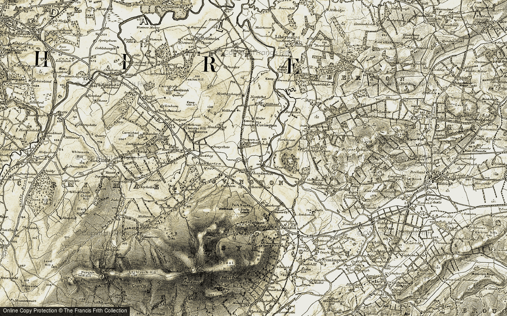 Old Map of Thankerton, 1904-1905 in 1904-1905