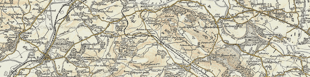 Old map of The Bage in 1900-1901