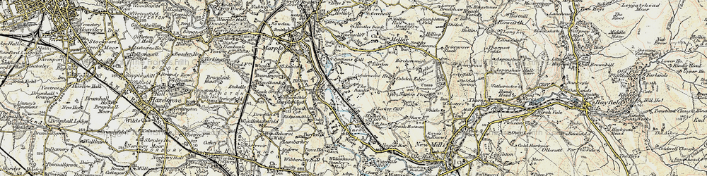 Old map of Capstone in 1903
