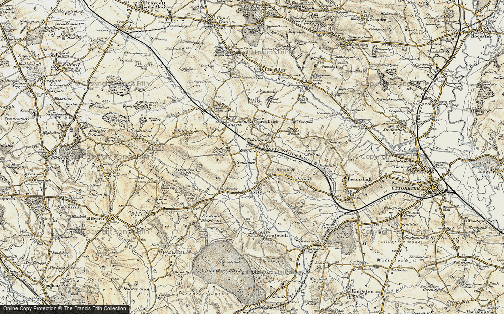 Old Map of The Bents, 1902 in 1902