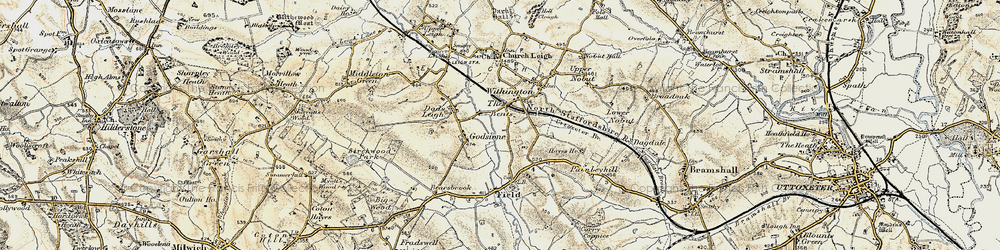 Old map of The Bents in 1902