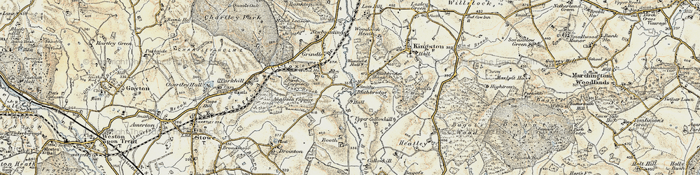 Old map of The Blythe in 1902