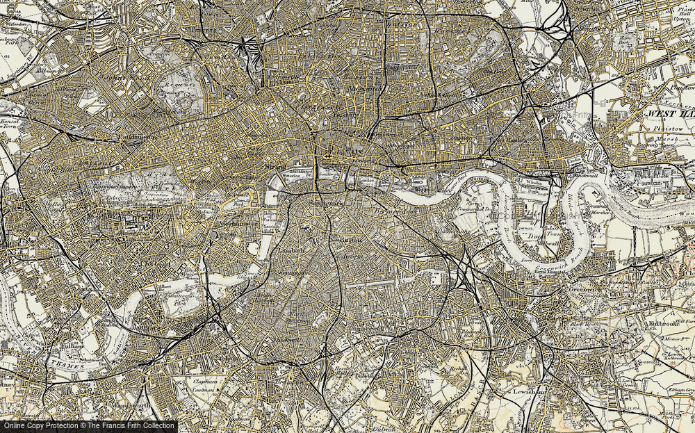 Old Map of The Borough, 1897-1902 in 1897-1902