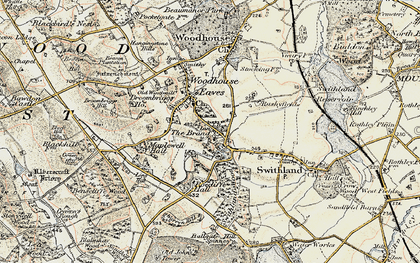 Old map of Swithland Wood in 1902-1903