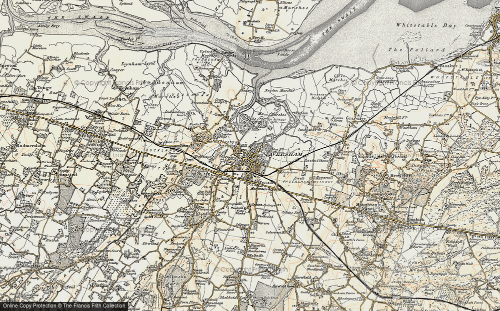 Old Map of The Brents, 1897-1898 in 1897-1898