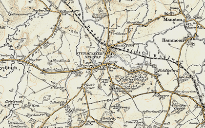 Old map of The Bridge in 1897-1909