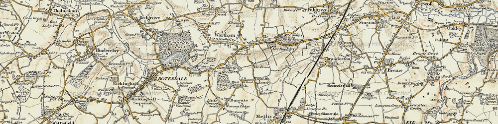 Old map of The Brook in 1901
