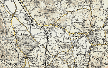 Old map of The Bryn in 1899-1900