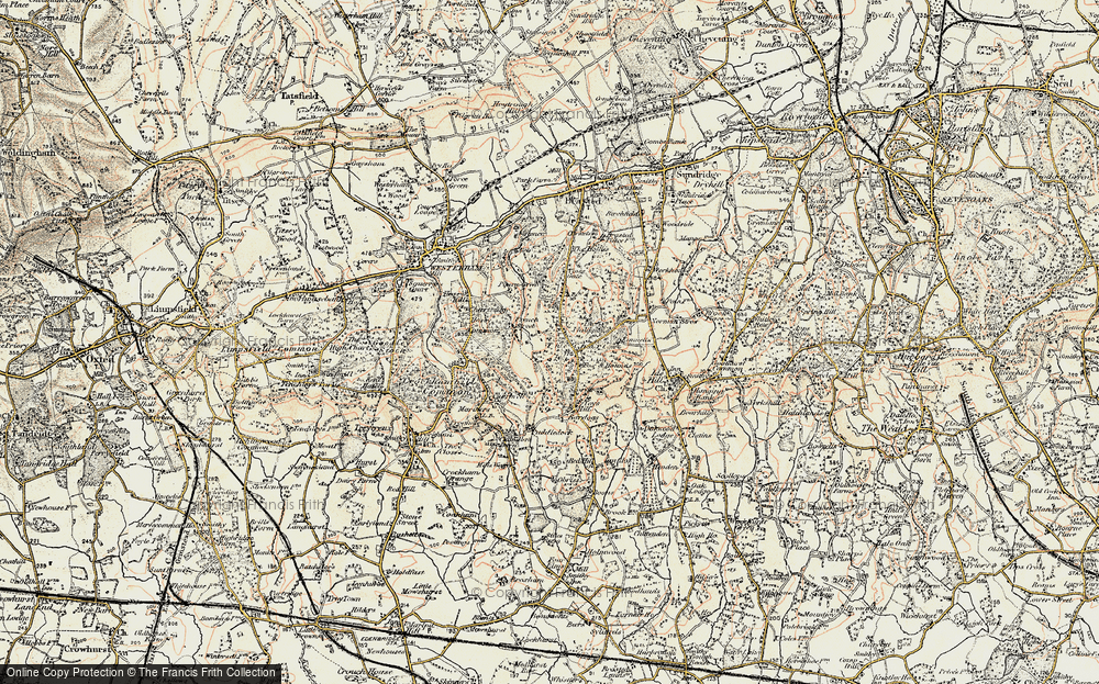 Old Map of The Chart, 1898-1902 in 1898-1902