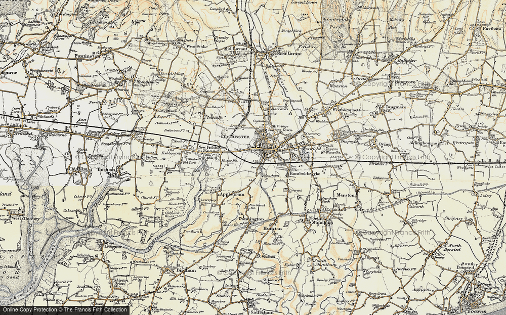 Old Map of The, Close, 1897-1899 in 1897-1899