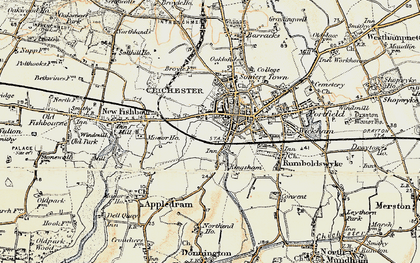 Old map of The, Close in 1897-1899