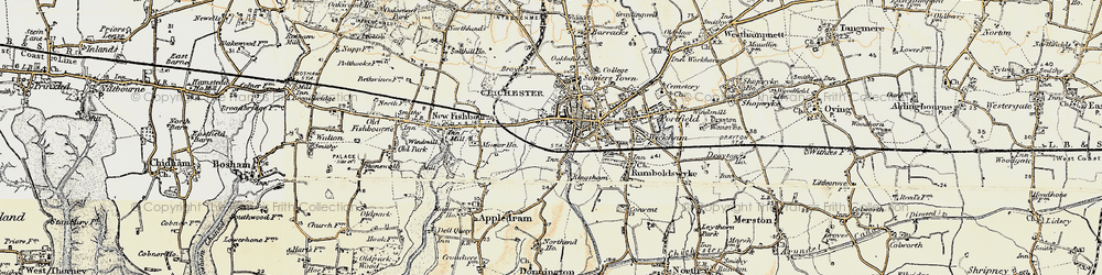 Old map of The, Close in 1897-1899