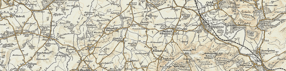 Old map of Banbury Hill in 1897-1909