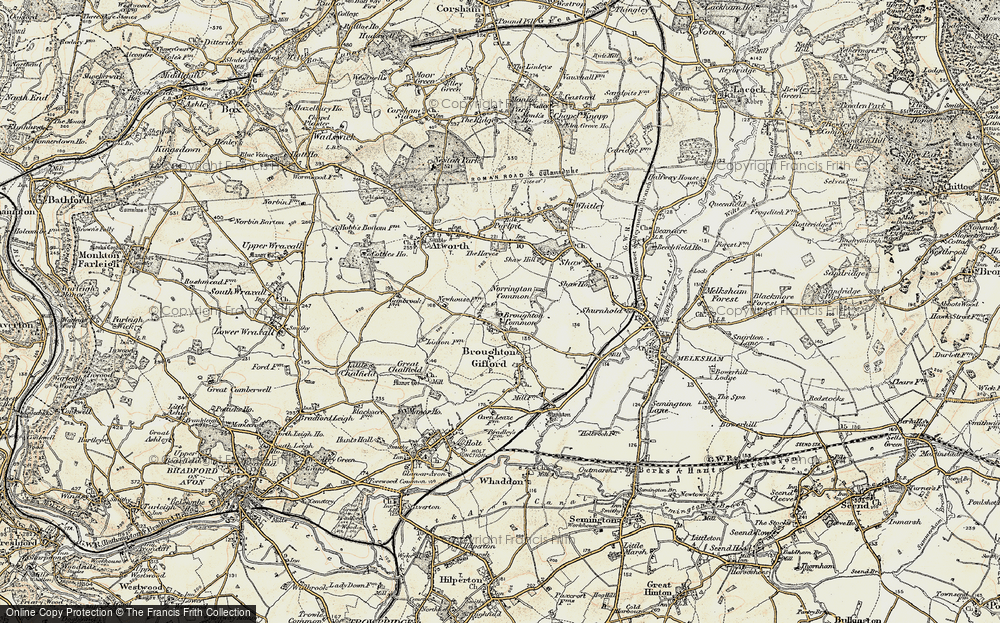 Old Map of The Common, 1898-1899 in 1898-1899