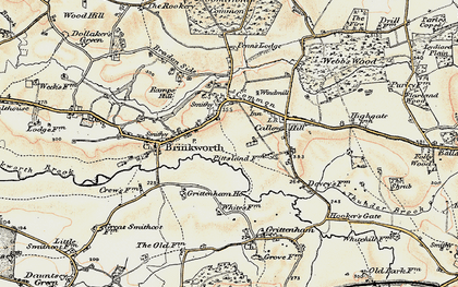 Old map of The Common in 1898-1899