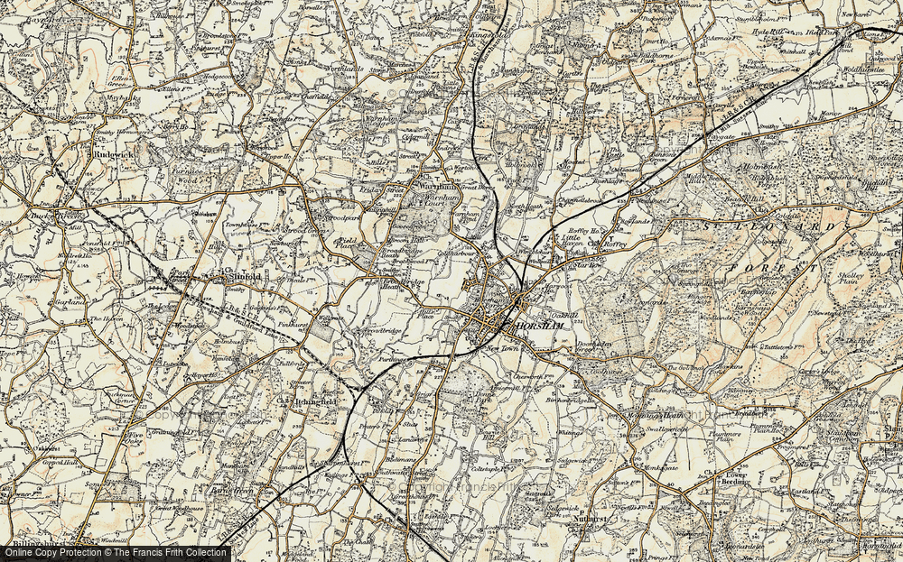 Old Map of The Common, 1898 in 1898