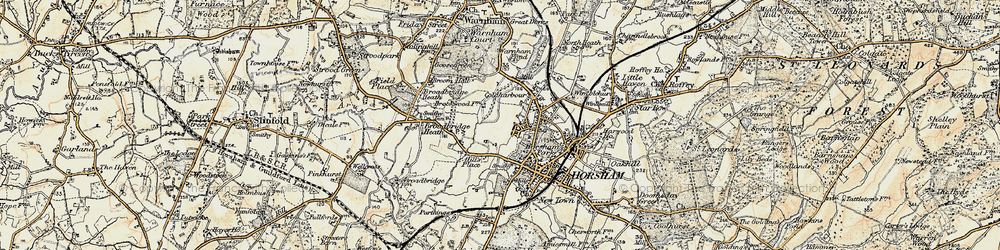 Old map of The Common in 1898