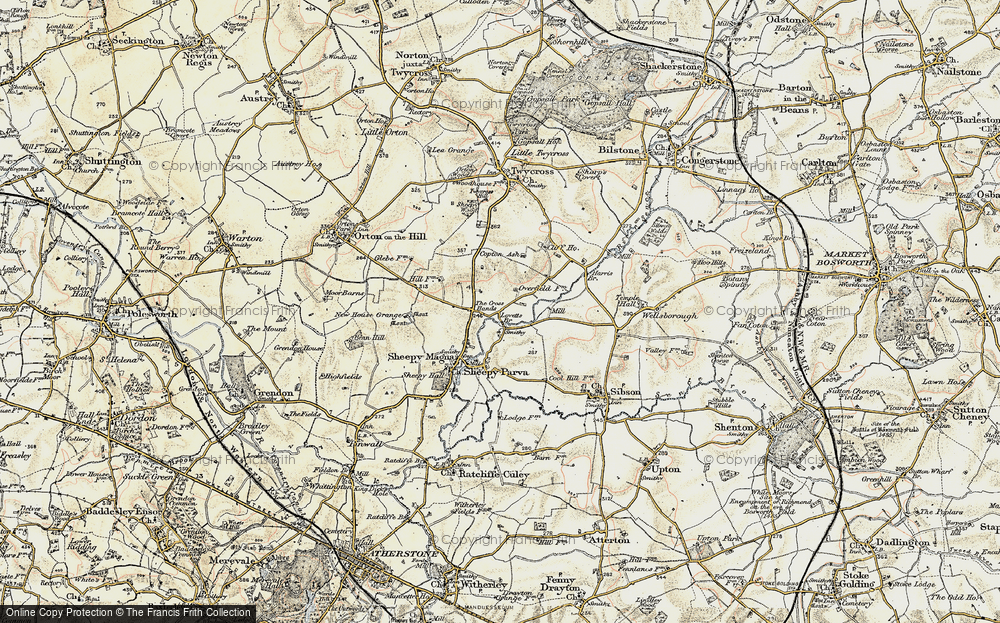 Old Map of The Cross Hands, 1901-1903 in 1901-1903