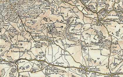 Old map of The Cwm in 1899-1900