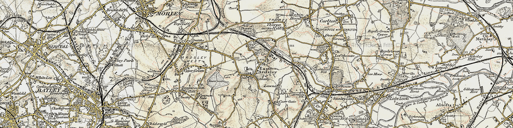 Old map of The Fall in 1903