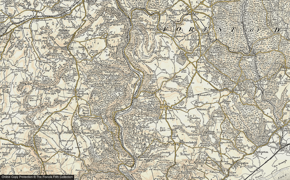 Old Map of The Fence, 1899-1900 in 1899-1900
