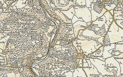Old map of The Fence in 1899-1900