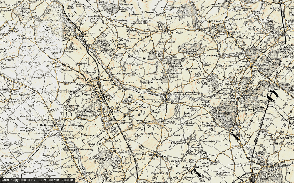 Old Map of The Folly, 1898-1899 in 1898-1899