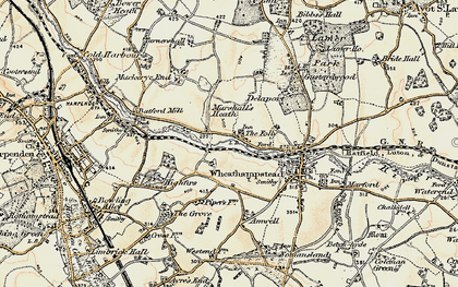 Old map of The Folly in 1898-1899