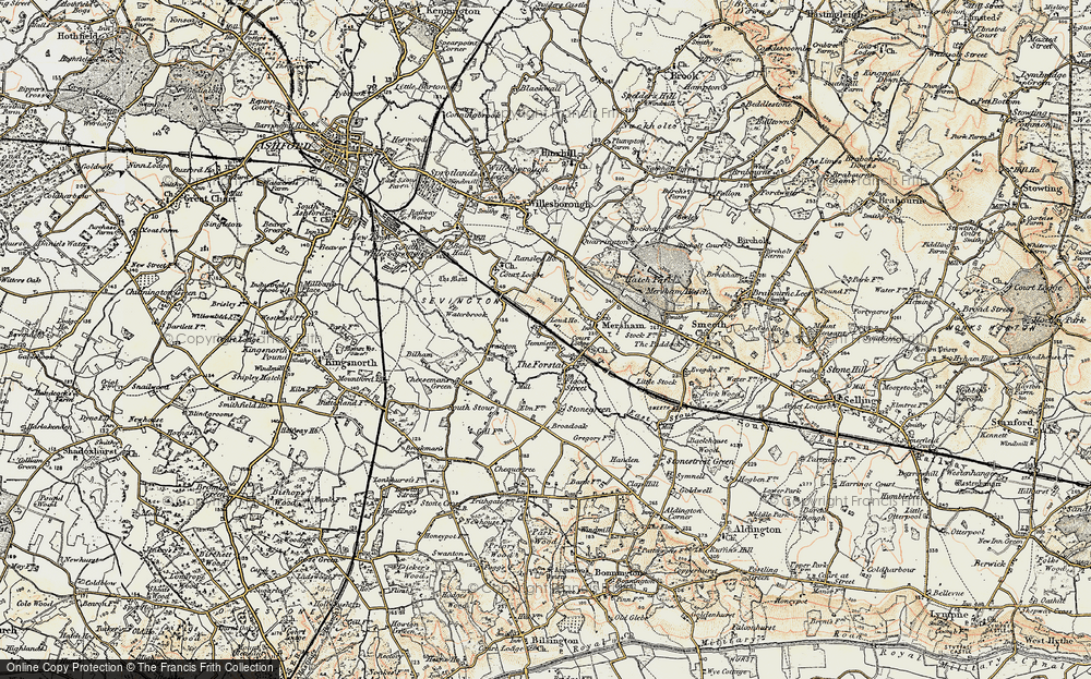 Old Map of The Forstal, 1897-1898 in 1897-1898