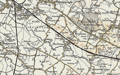 Old map of The Forstal in 1897-1898
