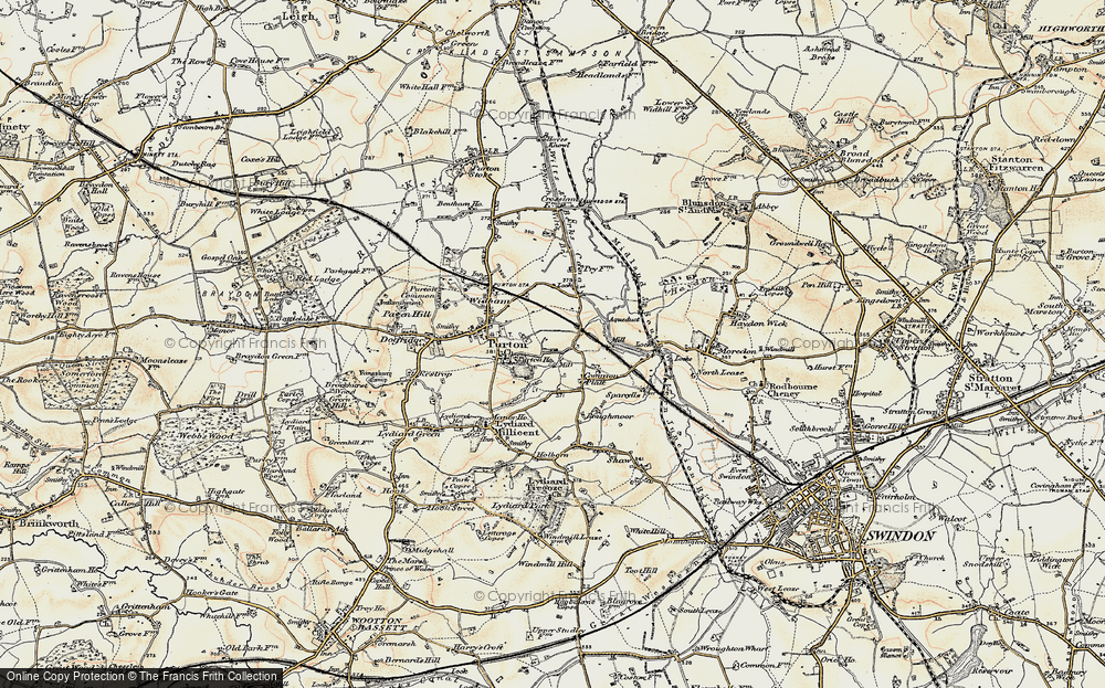 Old Map of The Fox, 1898-1899 in 1898-1899