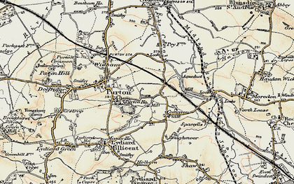 Old map of The Fox in 1898-1899