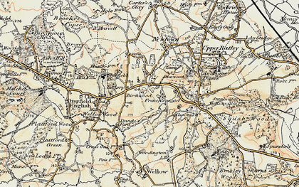 Old map of The Frenches in 1897-1909