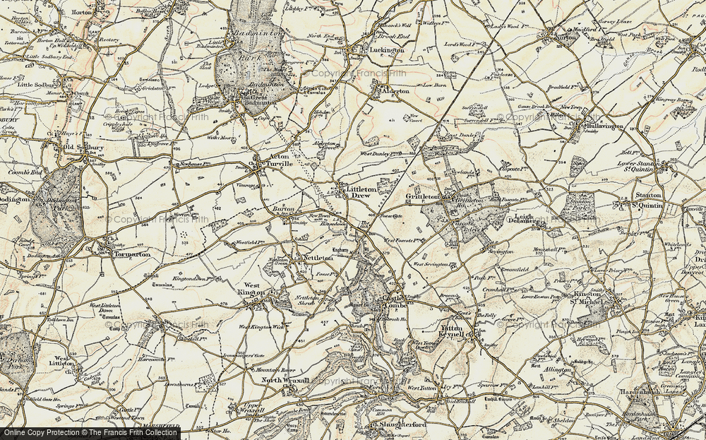 Old Map of The Gibb, 1898-1899 in 1898-1899