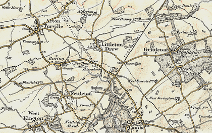 Old map of The Gibb in 1898-1899