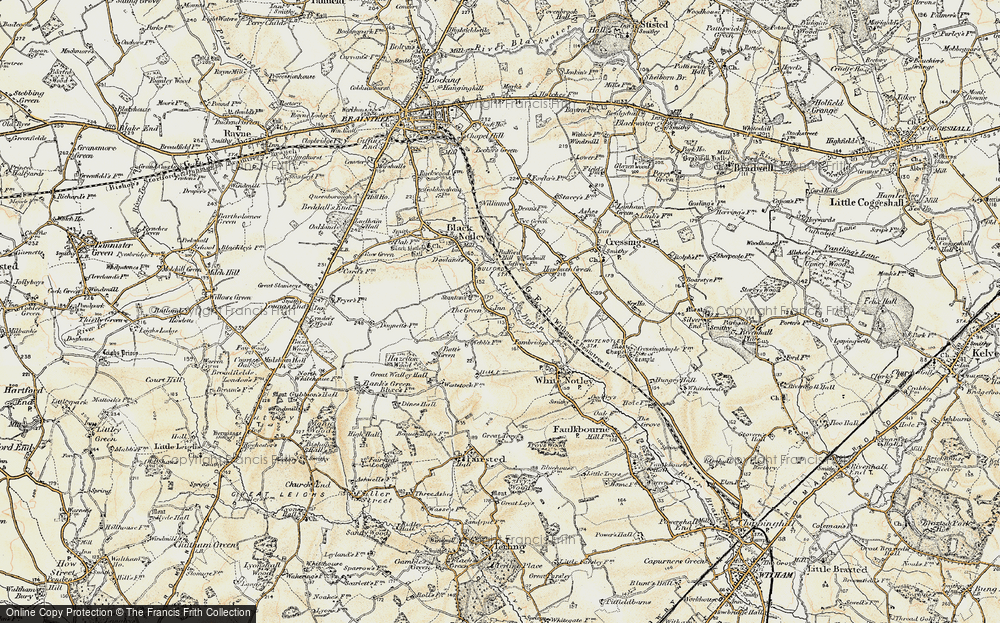 Old Map of The Green, 1898-1899 in 1898-1899