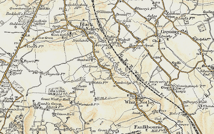 Old map of The Green in 1898-1899