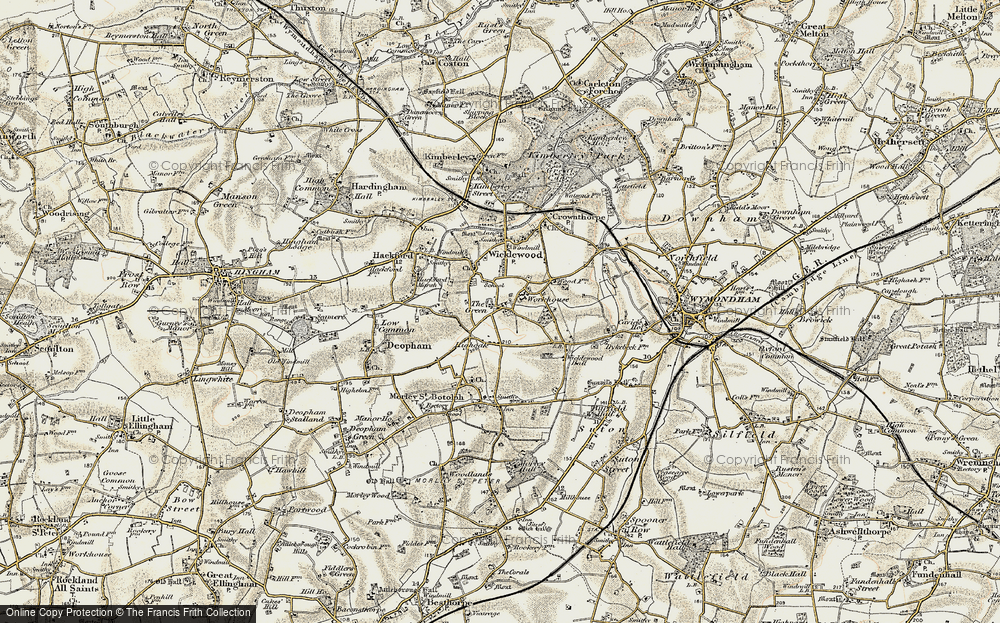 Old Map of The Green, 1901-1902 in 1901-1902