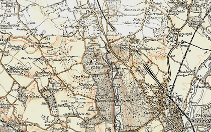 Old map of The Grove in 1897-1898