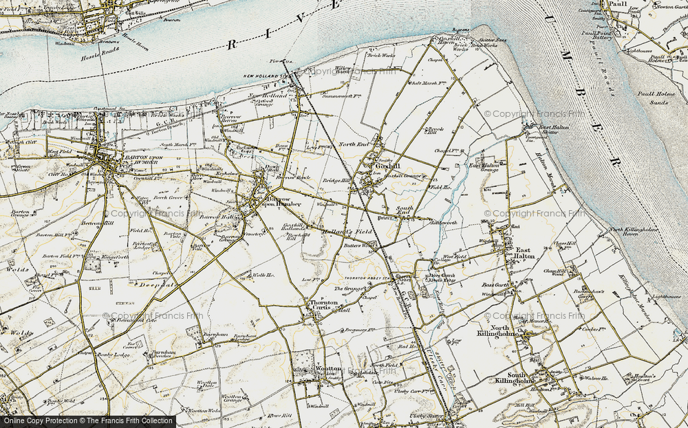 Old Map of The Hallands, 1903-1908 in 1903-1908