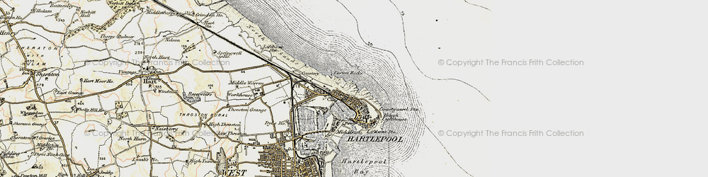 Old map of The Headland in 1903-1904
