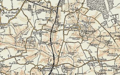 Old map of The Heath in 1898-1901