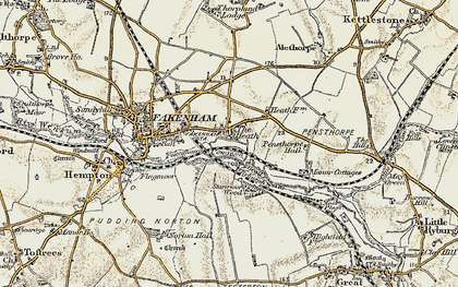 Old map of The Heath in 1901-1902