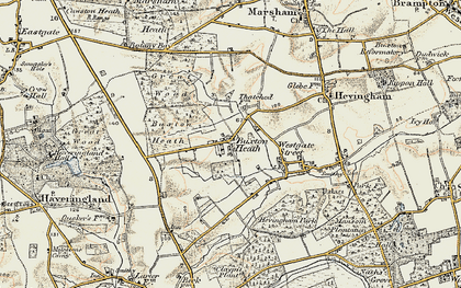 Old map of The Heath in 1901-1902