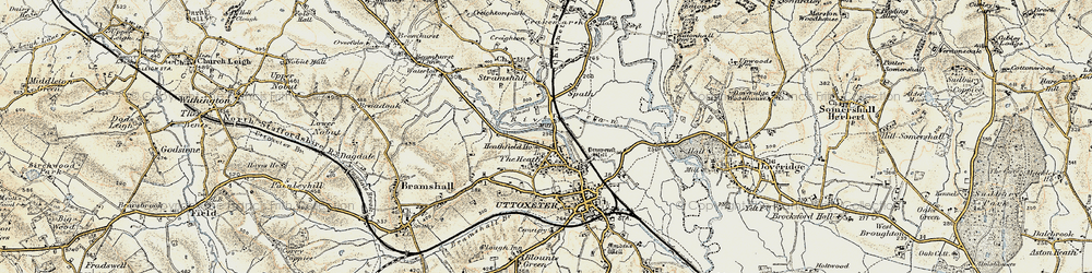 Old map of The Heath in 1902