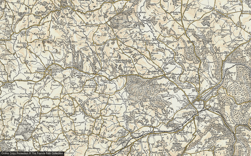 Old Map of The Hendre, 1899-1900 in 1899-1900