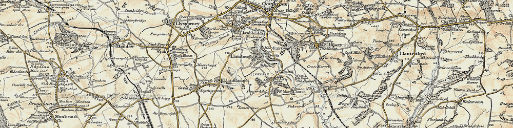 Old map of The Herberts in 1899-1900
